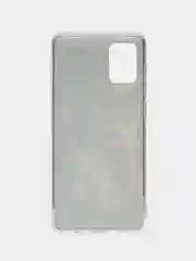Медный чехол на Samsung Galaxy A71 4G / Самсунг А71 4G прозрачный, с рисунком, защита камеры
