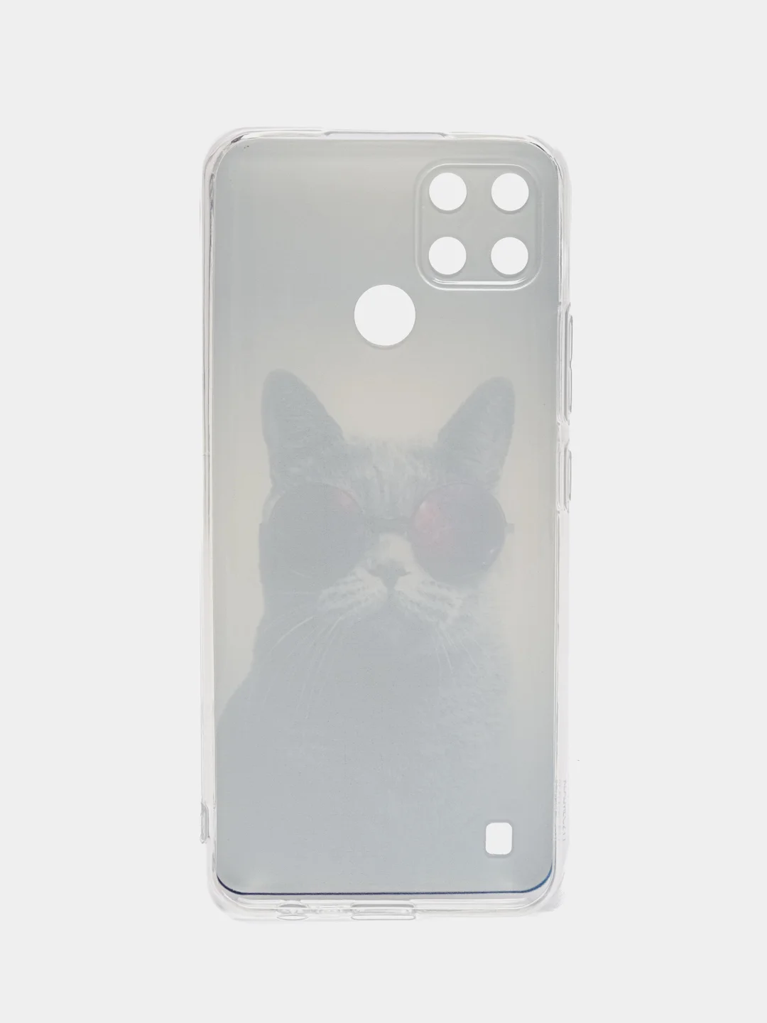 Синий меланж силиконовый чехол на Oppo Realme C21Y/C25Y / Оппо Реалми C21Y/C25Y прозрачный, с рисунком