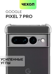 Противоударный чехол для Google Pixel 7 Pro силиконовый BROSCORP с усиленными углами