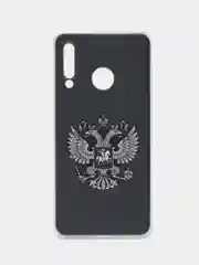 Приглушённый хаки чехол на Huawei P30 Lite/Honor 20S/20 Lite 2020 / Хонор 20 Lite прозрачный, с рисунком