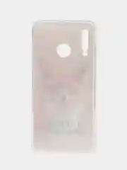 Оранжевый чехол на Huawei P30 Lite/Honor 20S/20 Lite 2020 / Хонор 20 Lite прозрачный, с рисунком