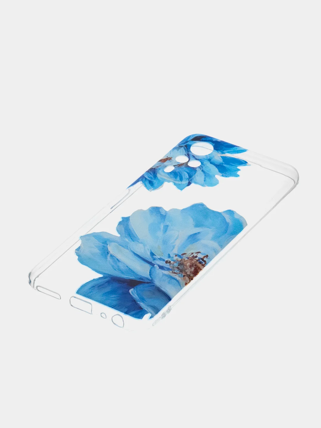 Лазурный силиконовый чехол на Vivo Y31/Y53s 4G / Виво Y31 прозрачный, с рисунком, защита камеры