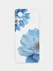 Лазурный силиконовый чехол на Vivo Y31/Y53s 4G / Виво Y31 прозрачный, с рисунком, защита камеры