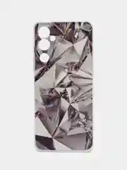 Серый металлик чехол на Tecno Pova Neo 2 / Текно Пова Нео 2 прозрачный, с рисунком, защита камеры