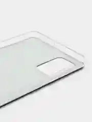 Серый меланж чехол на Samsung Galaxy A71 4G / Самсунг А71 4G прозрачный, с рисунком, защита камеры