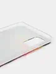 Пурпурный чехол на Samsung Galaxy A71 4G / Самсунг А71 4G прозрачный, с рисунком, защита камеры