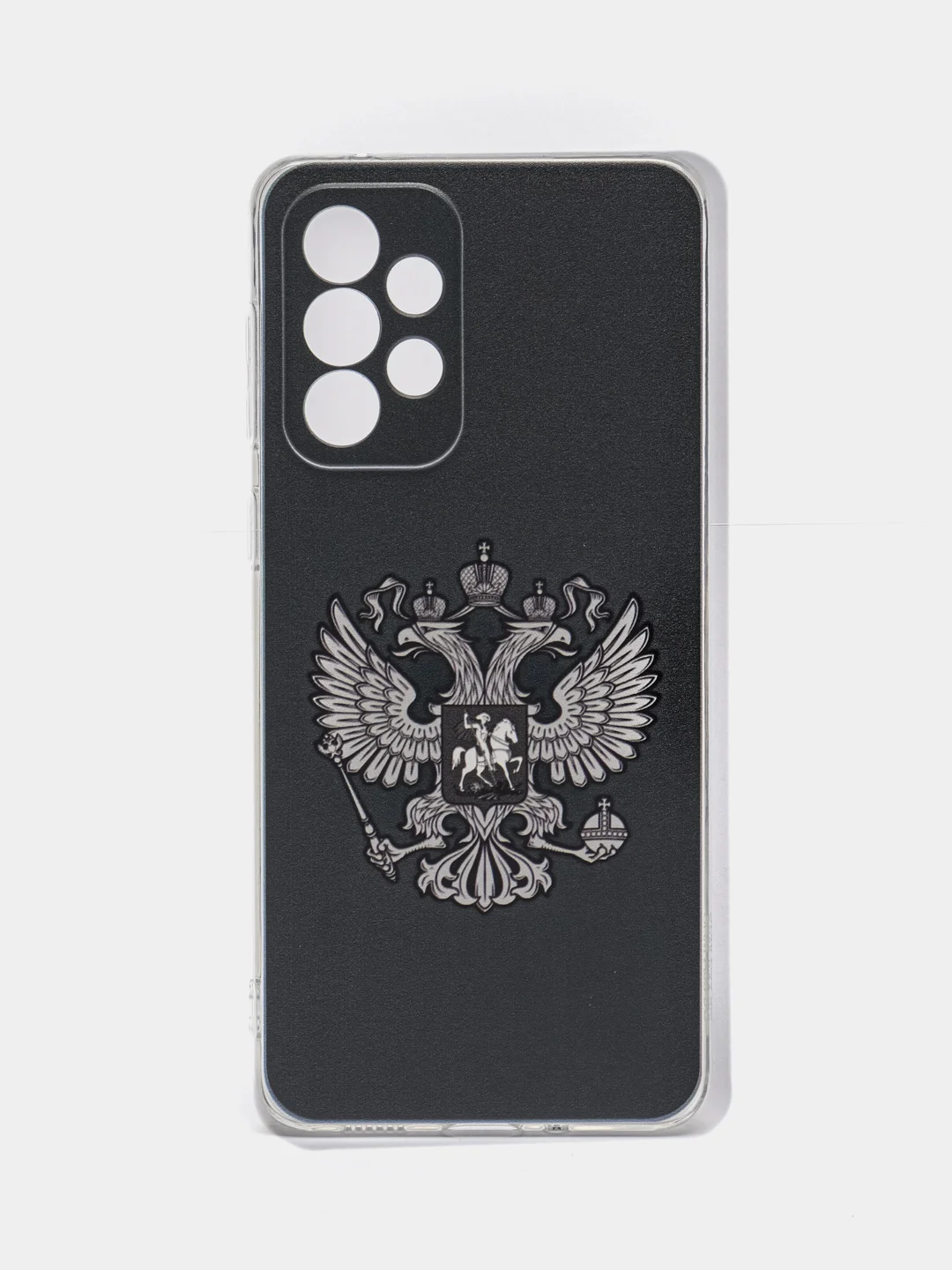 Приглушённый хаки чехол на Samsung Galaxy A33 5G / Галакси А33 5G прозрачный, с рисунком, защита камеры