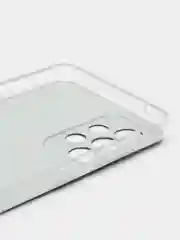 Приглушённый хаки чехол на Samsung Galaxy A33 5G / Галакси А33 5G прозрачный, с рисунком, защита камеры