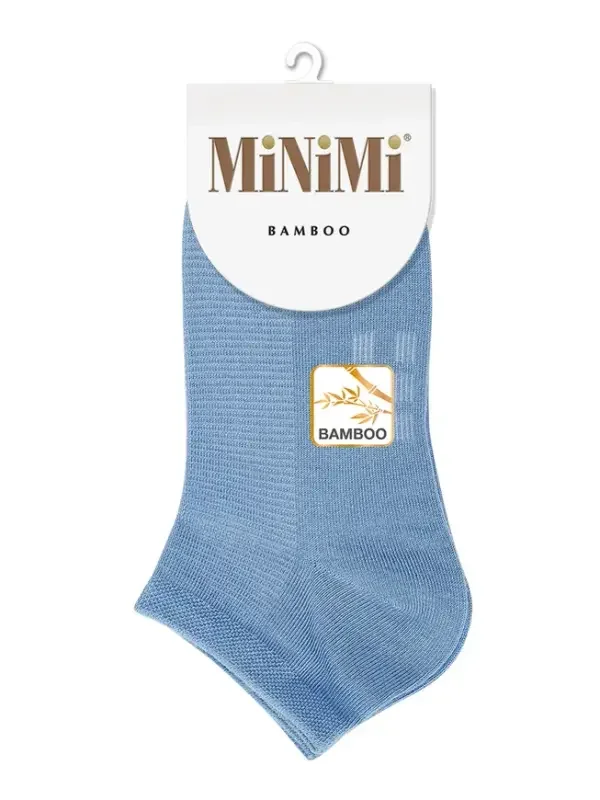 Голубой носки MiNiMi женские BAMBOO 2201, бамбук, с удобной резинкой