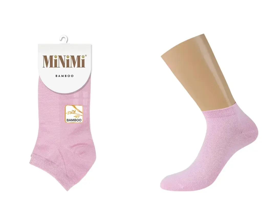 Голубой носки MiNiMi женские BAMBOO 2201, бамбук, с удобной резинкой