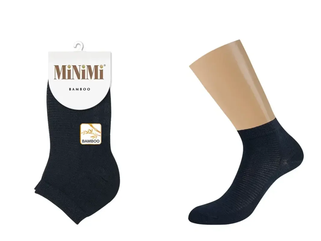 Черный носки MiNiMi женские BAMBOO 2201, бамбук, с удобной резинкой
