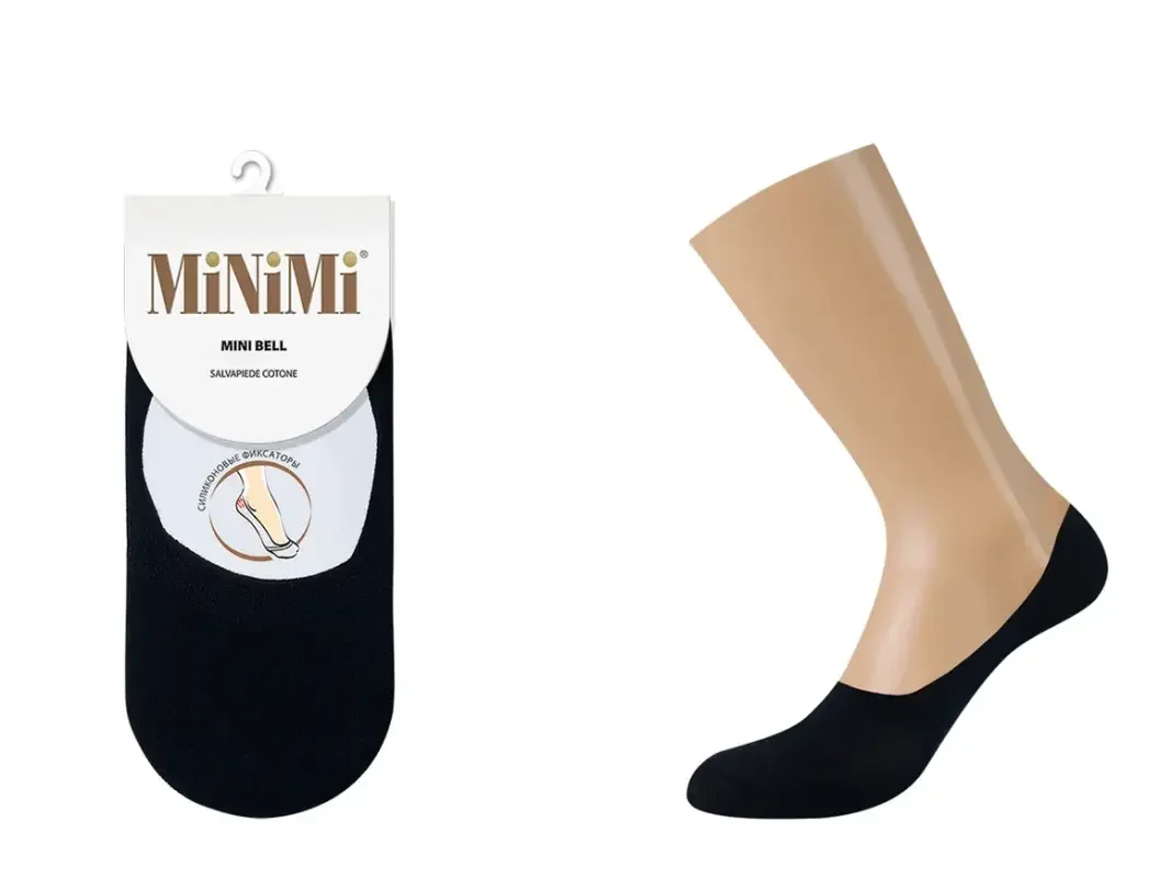 Синий подследники MiNiMi женские BELL, следки, летние, хлопок