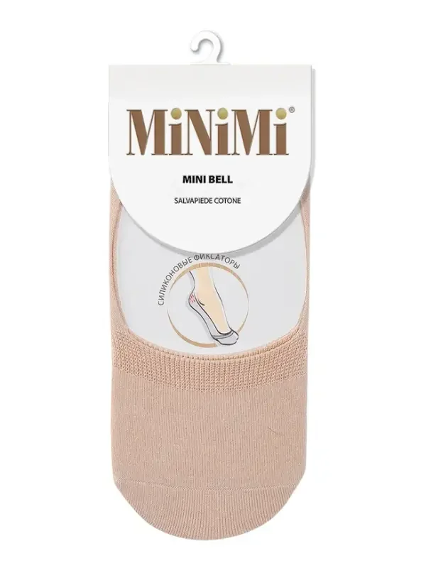 Бежевый подследники MiNiMi женские BELL, следки, летние, хлопок