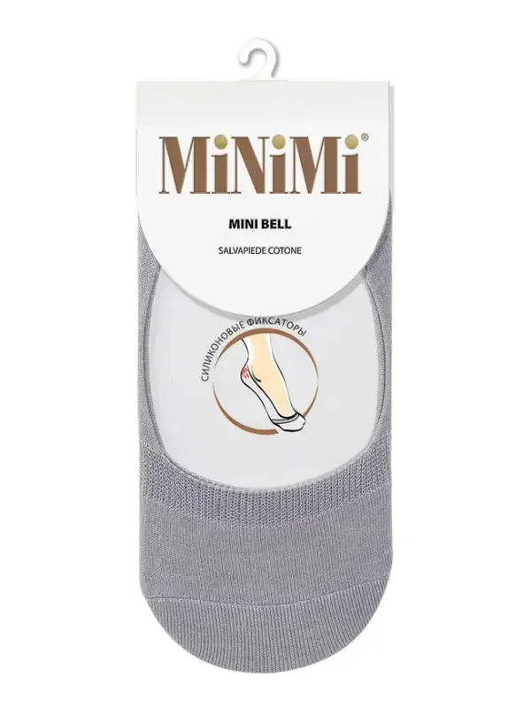 Серый подследники MiNiMi женские BELL, следки, летние, хлопок