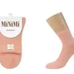 Пастельно-коралловый носки MiNiMi женские BAMBOO 2202, высокие, с удобной резинкой