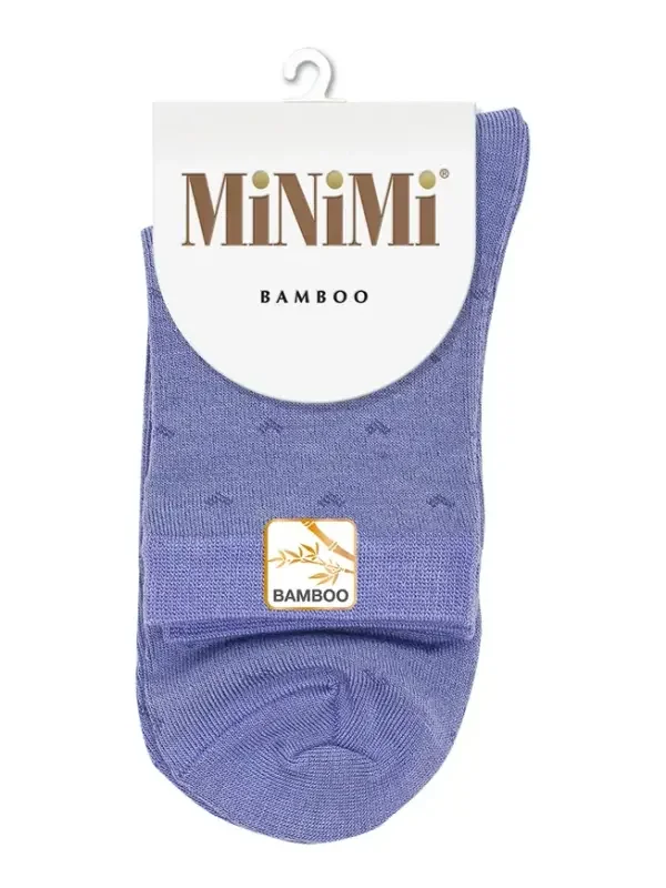 Фиолетовый носки MiNiMi женские BAMBOO 2202, высокие, с удобной резинкой
