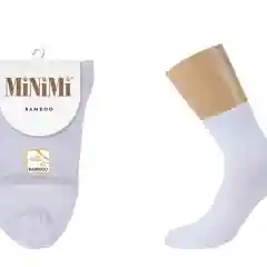 Белый носки MiNiMi женские BAMBOO 2202, высокие, с удобной резинкой