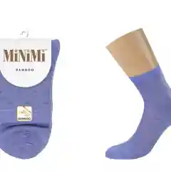 Фиолетовый носки MiNiMi женские BAMBOO 2202, высокие, с удобной резинкой