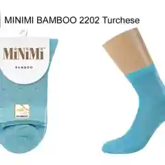 Голубой носки MiNiMi женские BAMBOO 2202, высокие, с удобной резинкой