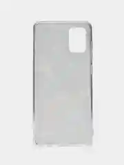 Коричневый чехол на Samsung Galaxy A71 4G / Самсунг А71 4G прозрачный, с рисунком, защита камеры