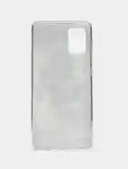 Песочный хаки чехол на Samsung Galaxy A71 4G / Самсунг А71 4G прозрачный, с рисунком, защита камеры