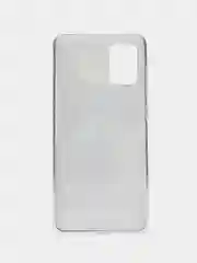 Синий меланж чехол на Samsung Galaxy A71 4G / Самсунг А71 4G прозрачный, с рисунком, защита камеры