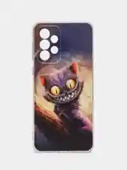 Индиго чехол на Samsung Galaxy A33 5G / Галакси А33 5G прозрачный, с рисунком, защита камеры