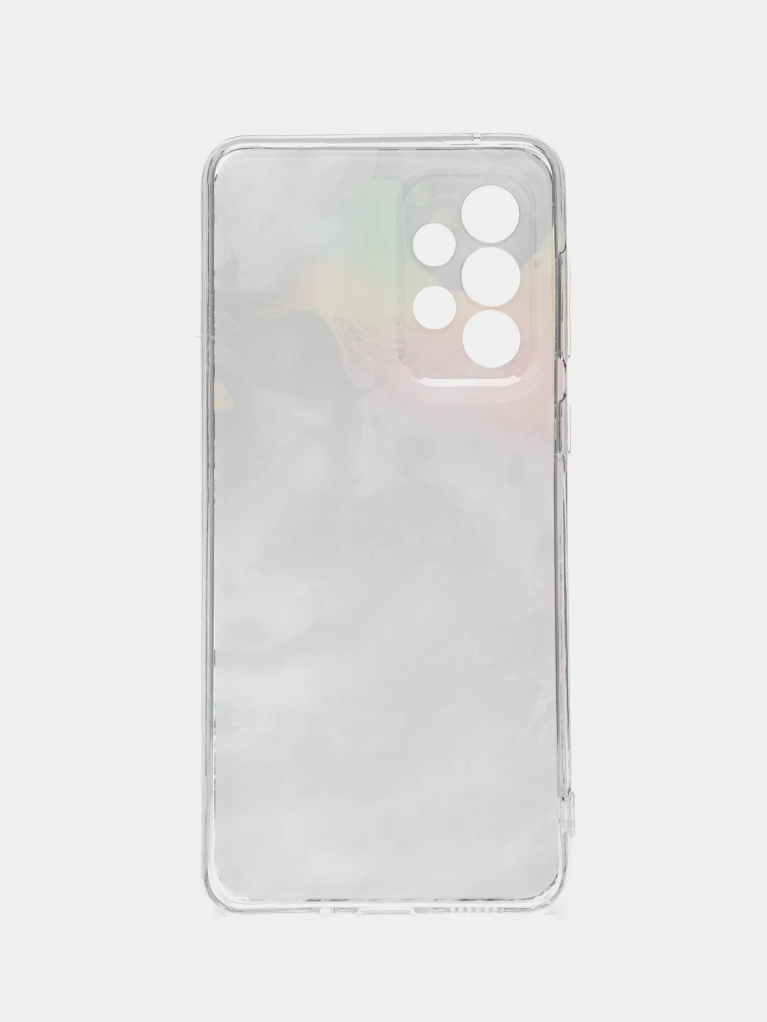 Пурпурный чехол на Samsung Galaxy A33 5G / Галакси А33 5G прозрачный, с рисунком, защита камеры