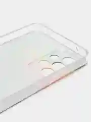 Пурпурный чехол на Samsung Galaxy A33 5G / Галакси А33 5G прозрачный, с рисунком, защита камеры