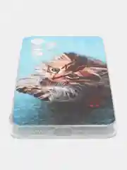 Светло-коричневый чехол на Samsung Galaxy A33 5G / Галакси А33 5G прозрачный, с рисунком, защита камеры