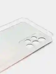 Светло-бежевый чехол на Samsung Galaxy A33 5G / Галакси А33 5G прозрачный, с рисунком, защита камеры