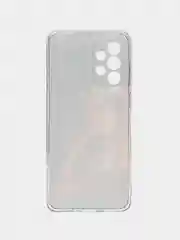Светло-бежевый чехол на Samsung Galaxy A33 5G / Галакси А33 5G прозрачный, с рисунком, защита камеры