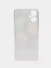 Кораллово-розовый чехол на Tecno Spark 9 Pro / Текно Спарк 9 Про прозрачный, с рисунком, защита камеры