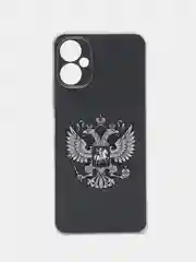 Приглушённый хаки чехол на Tecno Spark 9 Pro / Текно Спарк 9 Про прозрачный, с рисунком, защита камеры