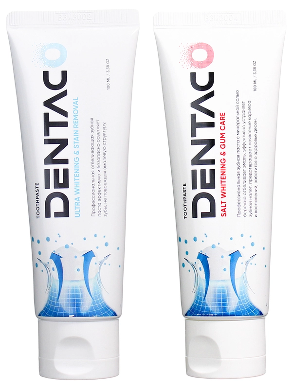 Зубная паста Dentaco, корейская, с минеральной солью, отбеливающая