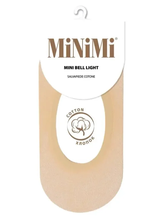 Бежевый подследники MiNiMi женские BELL LIGHT, тонкие, легкие, из хлопка