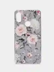 Кораллово-розовый чехол на Xiaomi Redmi Note 5/Note 5 Pro / Сяоми Редми Нот 5/5 Про прозрачный, с рисунком
