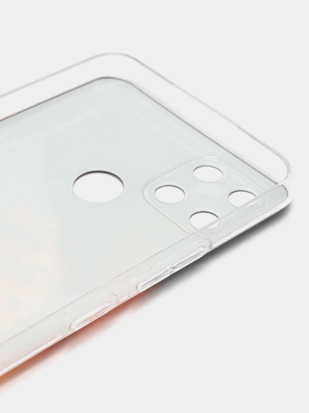 Светло-бежевый силиконовый чехол на Oppo Realme C21Y/C25Y / Оппо Реалми C21Y/C25Y прозрачный, с рисунком