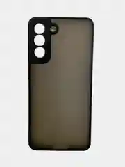 Черный чехол для Samsung Galaxy S21 FE матовый пластиковый
