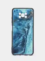Тёмно-бирюзовый чехол для Xiaomi Poco X3 NFC X3 Pro X3, с принтом, с рисунком (Поко Х3 Про)