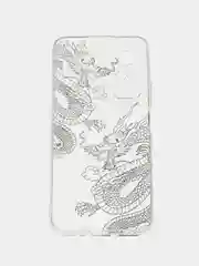 Пудровый силиконовый чехол на Vivo Y31/Y53s 4G / Виво Y31 прозрачный, с рисунком, защита камеры