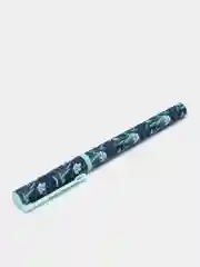 Зеленый ручка шариковая Greenwich Line "Blue flowers", синяя, 0,7 мм