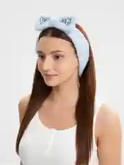 Голубой косметическая повязка на голову OMG / повязка бант/ повязка плюшевая / повязка впитывающая