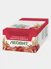 Батончик-мюсли с яблоком и семенем льна ЛЕОВИТ,упаковка 26 шт по 30 г