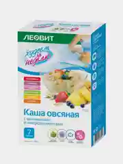 Каша овсяная Леовит "Ассорти", Худеем за неделю, 7 пакетов по 40 г, коробка 280 г