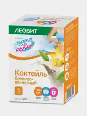 Коктейль Леовит "Худеем за неделю", белково-ванильный, 5 пакетов по 40 г