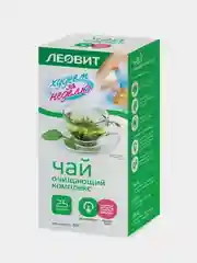 Чай Леовит "Худеем за неделю", очищающий комплекс, 25 пакетов по 2 г