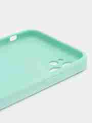 Мятный силиконовый чехол для iPhone 11, со стеклянной панелью и защитой для камеры