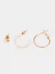 Серьги женские, набор сережек, гвоздики, кольца, сердечки