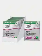 Каша Семолино с фруктами, Леовит, Худеем за неделю, Упаковка 12шт по 50 г